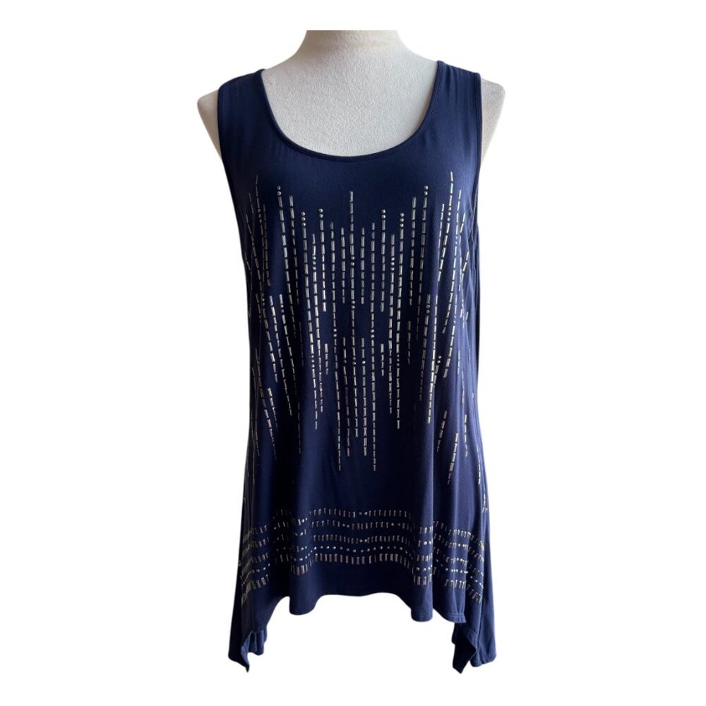 Earl Long Tank Top with Bling - Size L (239-1)
